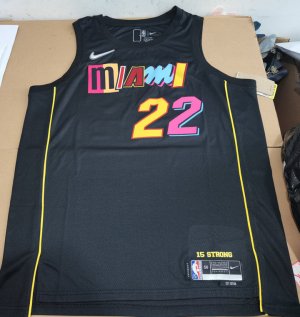 Maillot de Basket #22 Butler Miami Heat 21-22 city Noir